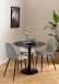 Esszimmerstuhl >Celia< (4er-Set) in Grau, Stoff - 44x86x54cm (BxHxT)