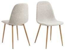 Esszimmerstuhl >Celia< (4er-Set) in Grau, Stoff -...