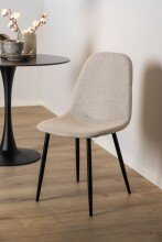 Esszimmerstuhl >Celia< (4er-Set) in Beige, Stoff - 44x86x54cm (BxHxT)