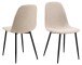 Esszimmerstuhl >Celia< (4er-Set) in Beige, Stoff - 44x86x54cm (BxHxT)
