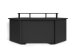 Gamingtisch >THANATOS< mit Regalaufsatz,Ablagen und Stauraum, in Schwarz 198 x 93,5 x 85 cm (BxHxT)