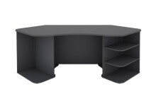 Gamingtisch >THANATOS< mit Ablagefächern, in Anthrazit 198 x 76 x 85 cm (BxHxT)