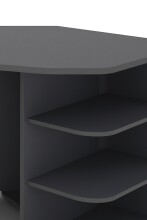 Gamingtisch >THANATOS< mit Ablagefächern, in Anthrazit 198 x 76 x 85 cm (BxHxT)