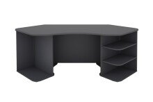 Gamingtisch >THANATOS< mit Ablagefächern, in Anthrazit 198 x 76 x 85 cm (BxHxT)