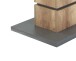 Säulen-Esstisch >BEA< mit Auzug in Eiche-Optik/Anthrazit 140-190 x 75 x 86 cm (BxHxT)