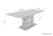 Säulen-Esstisch >BEA< mit Auzug in Eiche-Optik/Anthrazit 140-190 x 75 x 86 cm (BxHxT)