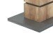 Säulen-Esstisch >BEA< mit Auzug in Eiche-Optik/Anthrazit 140-190 x 75 x 86 cm (BxHxT)