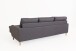 Ecksofa >ATLANTA< rechts/links montierbar, in dunkelgrau aus Webstoff 218 x 78,5 x 144 cm (BxHxT)