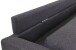 Ecksofa >ATLANTA< rechts/links montierbar, in dunkelgrau aus Webstoff 218 x 78,5 x 144 cm (BxHxT)