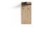 Garderobenpaneel >BEN< mit Ablage und 2 Haken, in Eiche-Optik 60 x 136 x 27 cm (BxHxT)