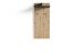 Garderobenpaneel >BEN< mit Ablage und 2 Haken, in Eiche-Optik 60 x 136 x 27 cm (BxHxT)