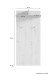 Garderobenpaneel >BEN< mit Ablage und 2 Haken, in Old-Wood-Optik 60 x 136 x 27 cm (BxHxT)