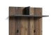 Garderobenpaneel >BEN< mit Ablage und 2 Haken, in Old-Wood-Optik 60 x 136 x 27 cm (BxHxT)