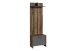 Garderobenpaneel >BEN< mit Ablage und 2 Haken, in Old-Wood-Optik 60 x 136 x 27 cm (BxHxT)