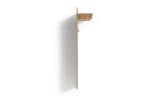 Garderobenpaneel >JAKOB< mit Ablage und 2 Haken, in Eiche-Optik 48 x 140 x 28 cm (BxHxT)