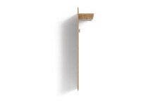 Garderobenpaneel >JAKOB< mit Ablage und 2 Haken, in Eiche-Optik 48 x 140 x 28 cm (BxHxT)