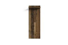 Garderobenpaneel >JAKOB< mit Ablage und 2 Haken, in Old-Wood-Optik 48 x 140 x 28 cm (BxHxT)