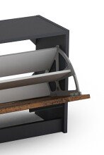 Garderoben-Set >TAMINA< 2-teilig in Old-Wood-Optik 97 x 190 x 25 cm (BxHxT)