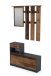 Garderoben-Set >TAMINA< 2-teilig in Old-Wood-Optik 97 x 190 x 25 cm (BxHxT)