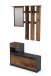 Garderoben-Set >TAMINA< 2-teilig in Old-Wood-Optik 97 x 190 x 25 cm (BxHxT)