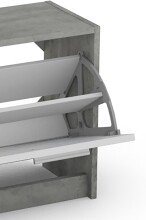 Garderoben-Set >TAMINA< 2-teilig in Beton-Optik 97 x 190 x 25 cm (BxHxT)