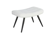 Sitzhocker >UTA< in Off White aus...