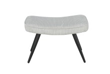 Sitzhocker >UTA< in Off White aus Grob-Cord 60 x 39 x 41 cm (BxHxT)