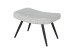 Sitzhocker >UTA< in Off White aus Grob-Cord 60 x 39 x 41 cm (BxHxT)