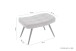 Sitzhocker >UTA< in Off White aus Grob-Cord 60 x 39 x 41 cm (BxHxT)