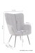 Sessel >UTA< in Dunkelgrau aus Webstoff 72 x 97 x 80 cm (BxHxT)