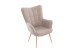 Sessel >UTA< in Sandfarben aus Webstoff 72 x 97 x 80 cm (BxHxT)