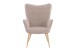 Sessel >UTA< in Sandfarben aus Webstoff 72 x 97 x 80 cm (BxHxT)