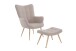 Sessel >UTA< in Sandfarben aus Webstoff 72 x 97 x 80 cm (BxHxT)