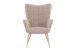 Sessel >UTA< in Sandfarben aus Webstoff 72 x 97 x 80 cm (BxHxT)