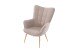 Sessel >UTA< in Sandfarben aus Webstoff 72 x 97 x 80 cm (BxHxT)