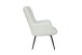 Sessel >UTA< in Off White aus Bouclé-Stoff 72 x 97 x 80 cm (BxHxT)