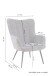 Sessel >UTA< in Off White aus Bouclé-Stoff 72 x 97 x 80 cm (BxHxT)