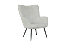Sessel >UTA< in Off White aus Grob-Cord 72 x 97 x 80 cm (BxHxT)