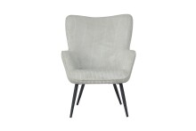 Sessel >UTA< in Off White aus Grob-Cord 72 x 97 x 80 cm (BxHxT)