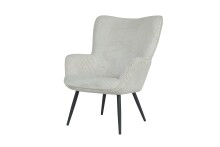 Sessel >UTA< in Off White aus Grob-Cord 72 x 97 x 80 cm (BxHxT)