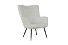 Sessel >UTA< in Off White aus Grob-Cord 72 x 97 x 80 cm (BxHxT)
