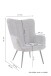 Sessel >UTA< in Off White aus Grob-Cord 72 x 97 x 80 cm (BxHxT)