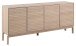 Sideboard >Linley< mit 4 Türen, in Eiche weiss, MDF - 180x80x40cm (BxHxT)