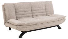 Schlafsofa >Faith< in Beige, Stoff, Stahl -...