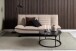 Schlafsofa >Faith< in Beige, Stoff, Stahl - 196x91x98cm (BxHxT)