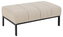 Sitzhocker >Caix< in Beige, Stoff - 100x41x61cm...