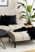 Sitzhocker >Caix< in Beige, Stoff - 100x41x61cm (BxHxT)
