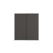 Schwebetürenschrank >Fifty< mit 2 Böden und 2 Kleiderstangen, in graphit - 201x223x66cm (BxHxT)