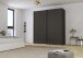 Schwebetürenschrank >Fifty< mit 2 Böden und 2 Kleiderstangen, in graphit - 201x223x66cm (BxHxT)