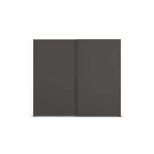 Schwebetürenschrank >Fifty< mit 3 Böden und 3 Kleiderstangen, in graphit - 251x223x66cm (BxHxT)